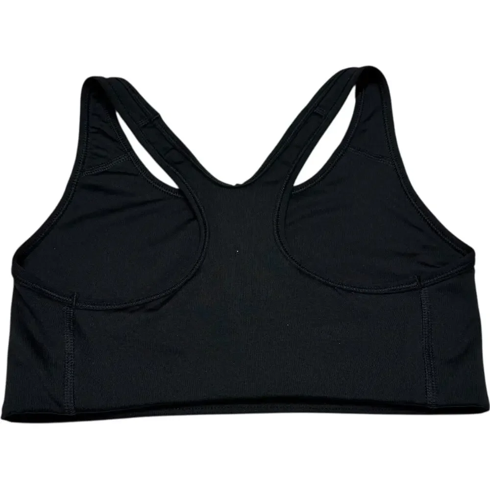 Nike Dri-Fit Racerback Sports Bra Black White Small